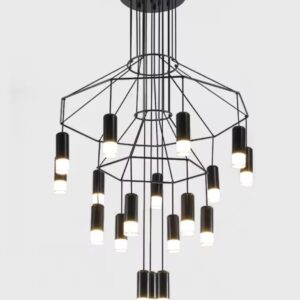 Minimalistyczna lampa wisząca geometryczna