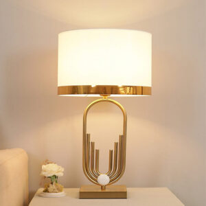 Mosiężna Lampa Stołowa Zanetti Glamour