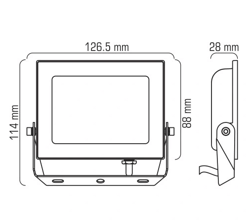 Naświetlacz LED 20W 2080lm Halogen - obrazek 2