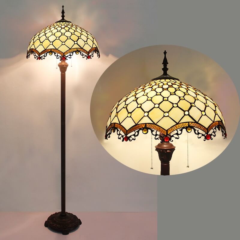 Niezwykła Lampa Podłogowa Tiffany Vintage - obrazek 3