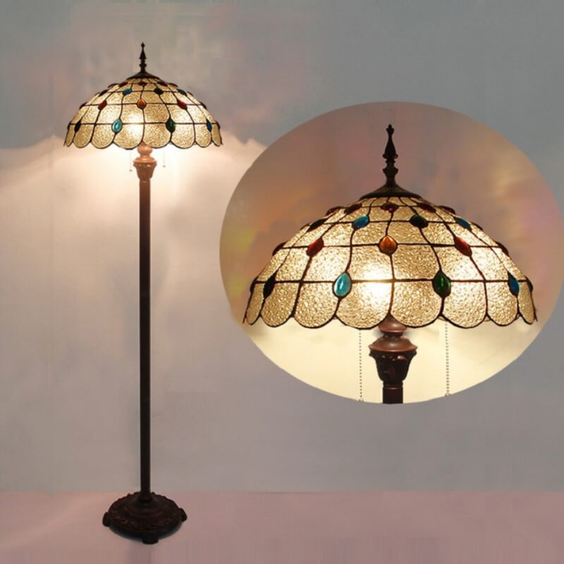 Niezwykła Lampa Podłogowa Tiffany Vintage - obrazek 5