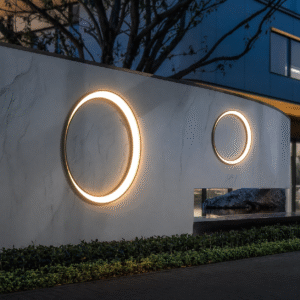 Nowoczesna Lampa Elewacyjna Zaćmienie IP65