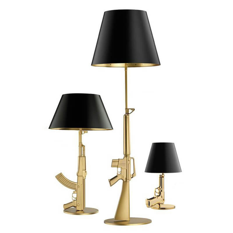 Nowoczesna Lampa Stołowa Pistolet Gun Art Deco - obrazek 5