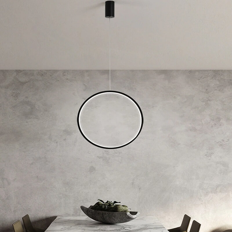 Nowoczesna Lampa Wisząca Koło, RING LED Minimalistyczna