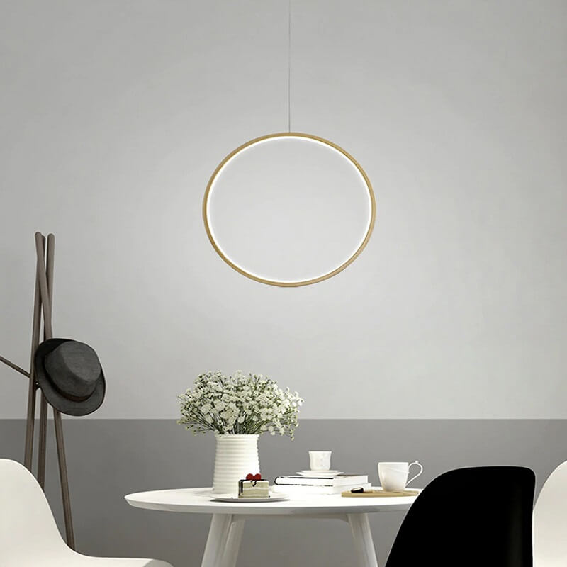 Nowoczesna Lampa Wisząca Koło, RING LED Minimalistyczna - obrazek 5