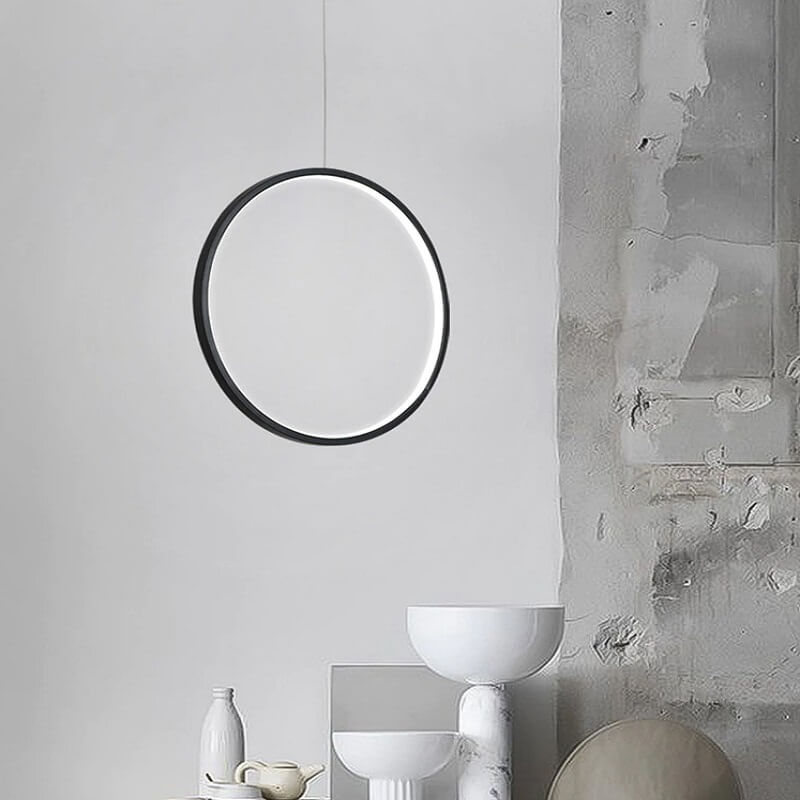Nowoczesna Lampa Wisząca Koło, RING LED Minimalistyczna - obrazek 4