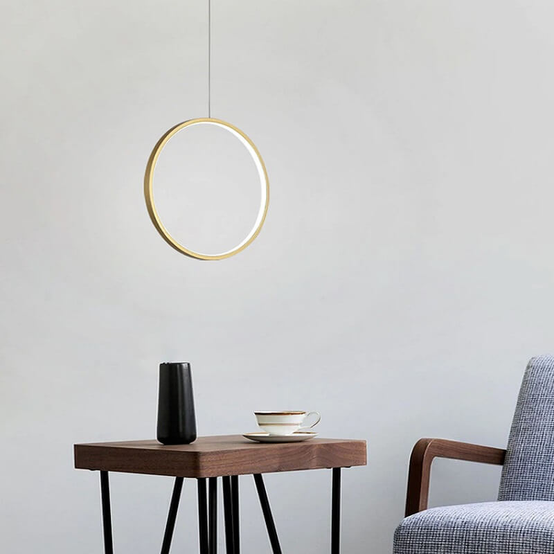 Nowoczesna Lampa Wisząca Koło, RING LED Minimalistyczna - obrazek 6