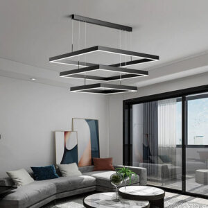 Nowoczesna Lampa Wisząca Kwadraty LED