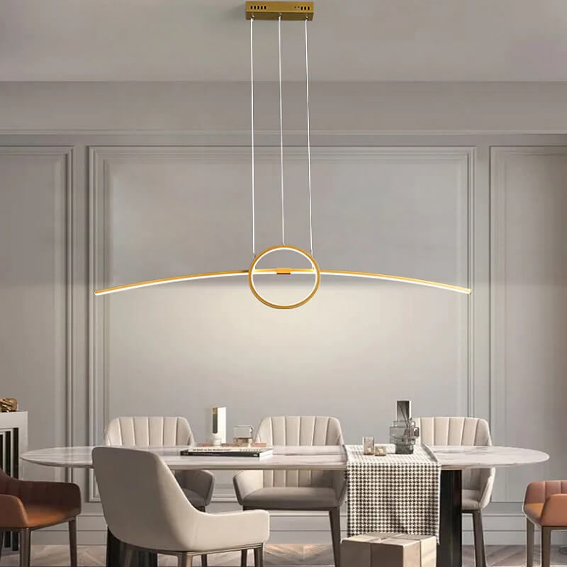 Nowoczesna Lampa Wisząca Ring Łuk LED - obrazek 2