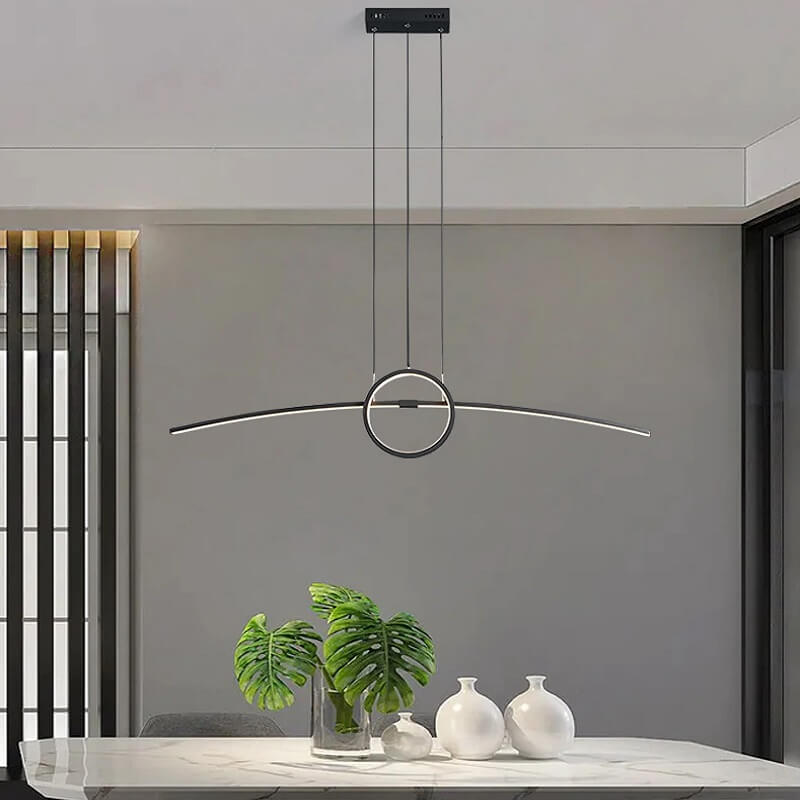 Nowoczesna Lampa Wisząca Ring Łuk LED - obrazek 4