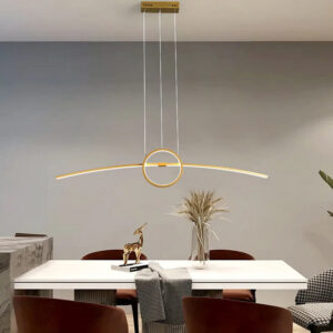 Nowoczesna Lampa Wisząca Ring Łuk LED