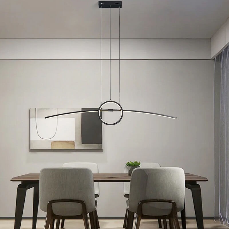 Nowoczesna Lampa Wisząca Ring Łuk LED - obrazek 3