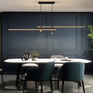 Nowoczesna Podłużna Lampa Wisząca Taśma LED