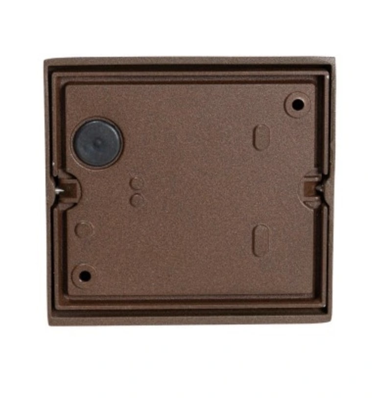 Nowoczesna lampa ścienna zewnętrzna rdzawobrązowa