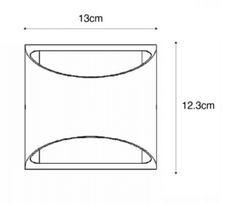 Nowoczesna lampa ścienna zewnętrzna rdzawobrązowa