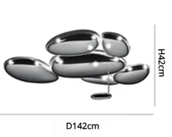 Nowoczesna lampa sufitowa Chromatic Pebbles