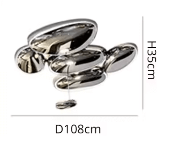 Nowoczesna lampa sufitowa Chromatic Pebbles