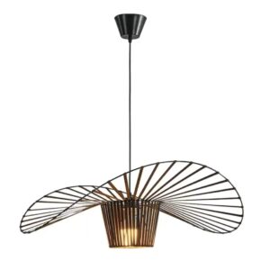 nowoczesna lampa wisząca kapelusz słomkowy