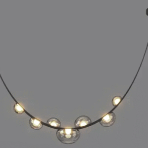 Nowoczesne Żyrandole Do Salonu Pas Ze Skóry Wisiorek LED