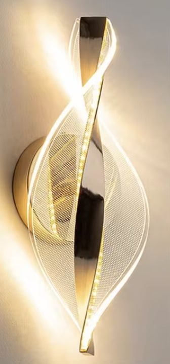 Nowoczesny kinkiet spirala lampa ścienna