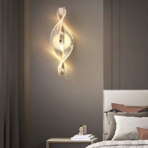 Nowoczesny kinkiet spirala lampa ścienna
