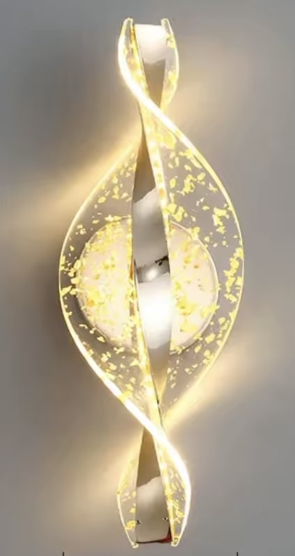 Nowoczesny kinkiet spirala lampa ścienna