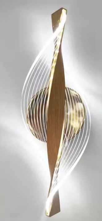 Nowoczesny kinkiet spirala lampa ścienna