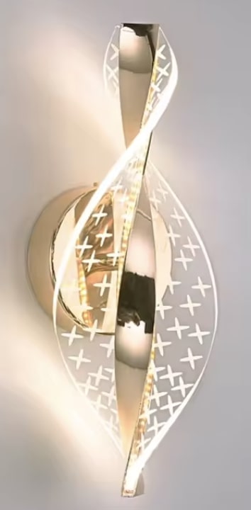 Nowoczesny kinkiet spirala lampa ścienna