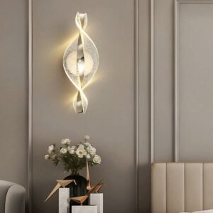 Nowoczesny kinkiet spirala lampa ścienna