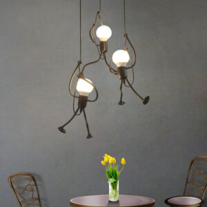 Oryginalna Industrialna Lampa Wisząca Ludziki Loft