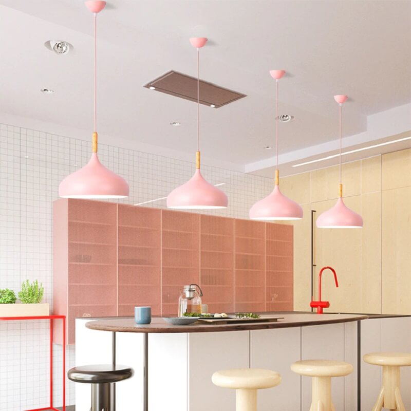 Pastelowa Lampa Wisząca Macarons Skandynawska - obrazek 8