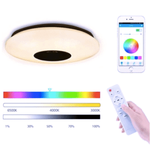 Plafon LED RGB 60W Głośnik Smart