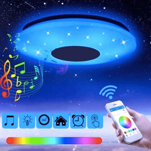 Plafon LED RGB 60W Głośnik Smart - obrazek 2
