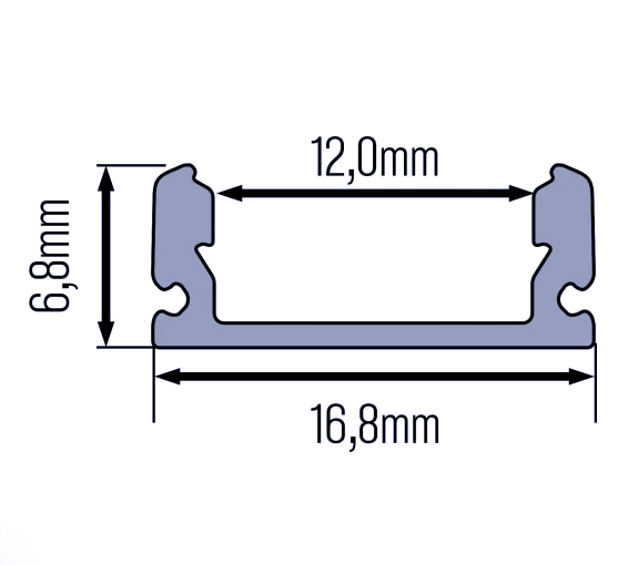 Profil Do Taśmy LED Natynkowy Klosz 1-2m - obrazek 8