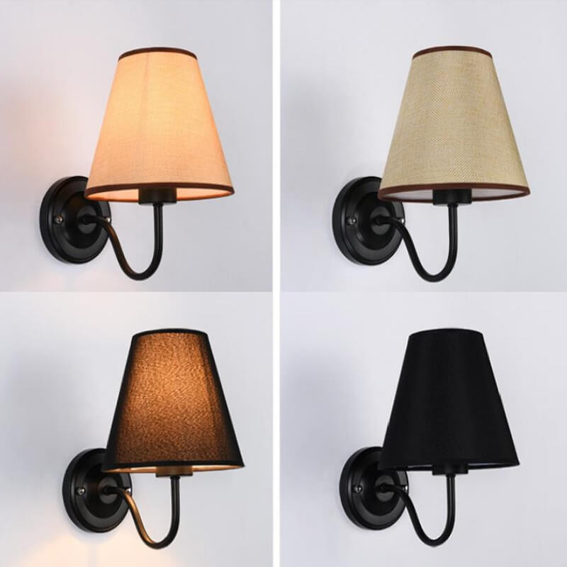 Klasyczna Lampa Ścienna Eleni Kinkiet z Abażurem - obrazek 4