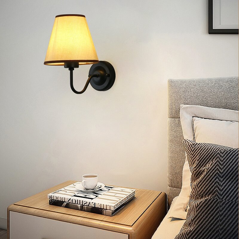 Klasyczna Lampa Ścienna Eleni Kinkiet z Abażurem - obrazek 12