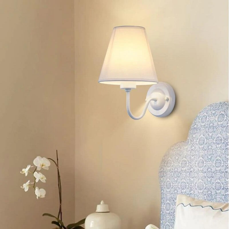 Klasyczna Lampa Ścienna Eleni Kinkiet z Abażurem - obrazek 9