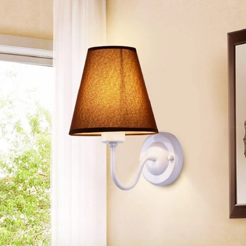 Klasyczna Lampa Ścienna Eleni Kinkiet z Abażurem - obrazek 6