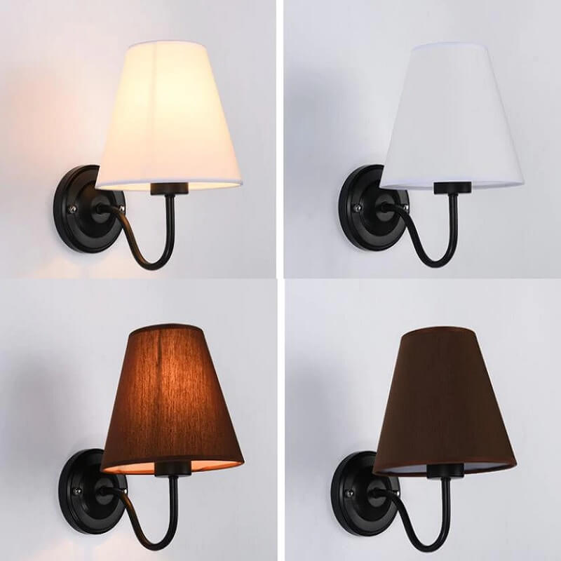 Klasyczna Lampa Ścienna Eleni Kinkiet z Abażurem - obrazek 5