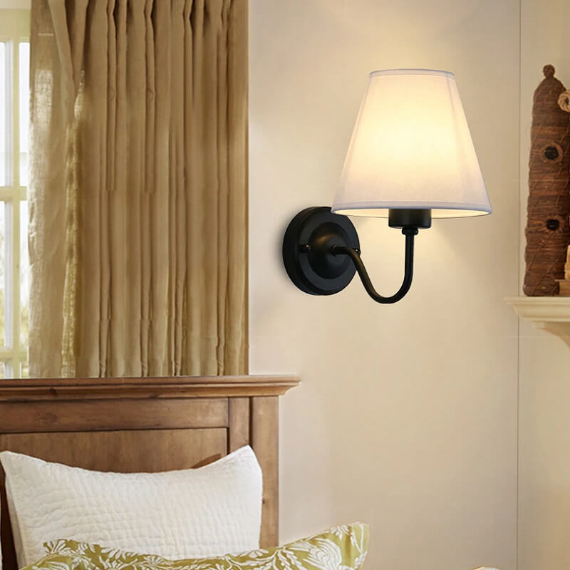 Klasyczna Lampa Ścienna Eleni Kinkiet z Abażurem - obrazek 8