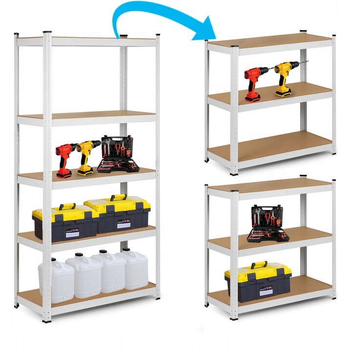 Regał metalowy Humberg 180 x 90 x 30 cm 875kg - obrazek 5