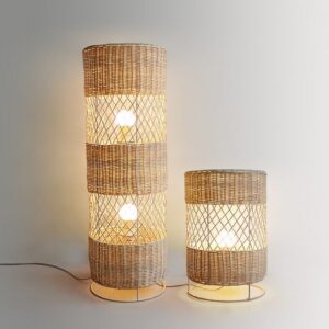 Rattanowa Lampa Podłogowa Estid Boho