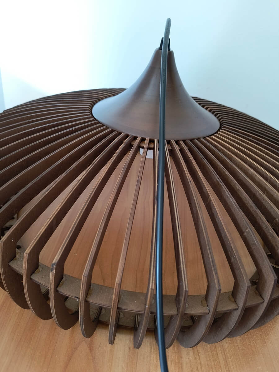 Rustykalna Drewniana Lampa Wisząca Kalahari Boho 55cm