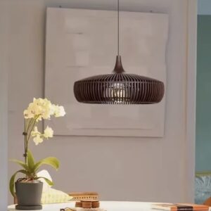 Rustykalna Drewniana Lampa Wisząca Kalahari Boho 55cm