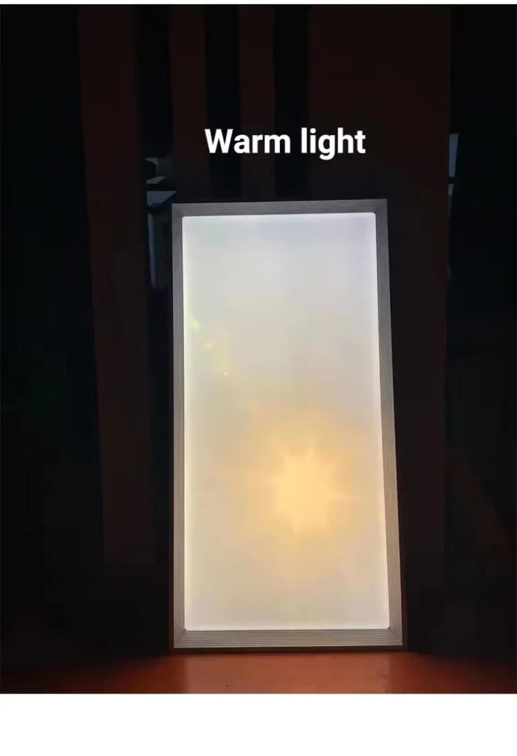 Lampa sufitowa LED niebieskie niebo panel z pilotem sztuczne słońce okno świetlne imitacja okna