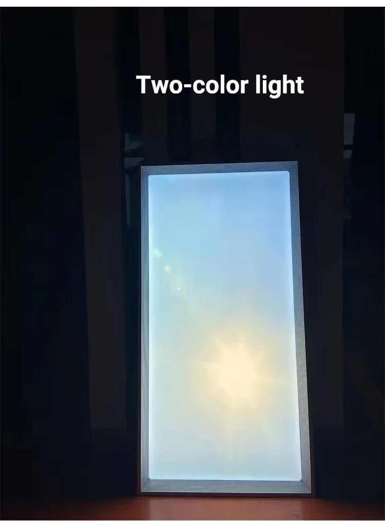 Lampa sufitowa LED niebieskie niebo panel z pilotem sztuczne słońce okno świetlne imitacja okna