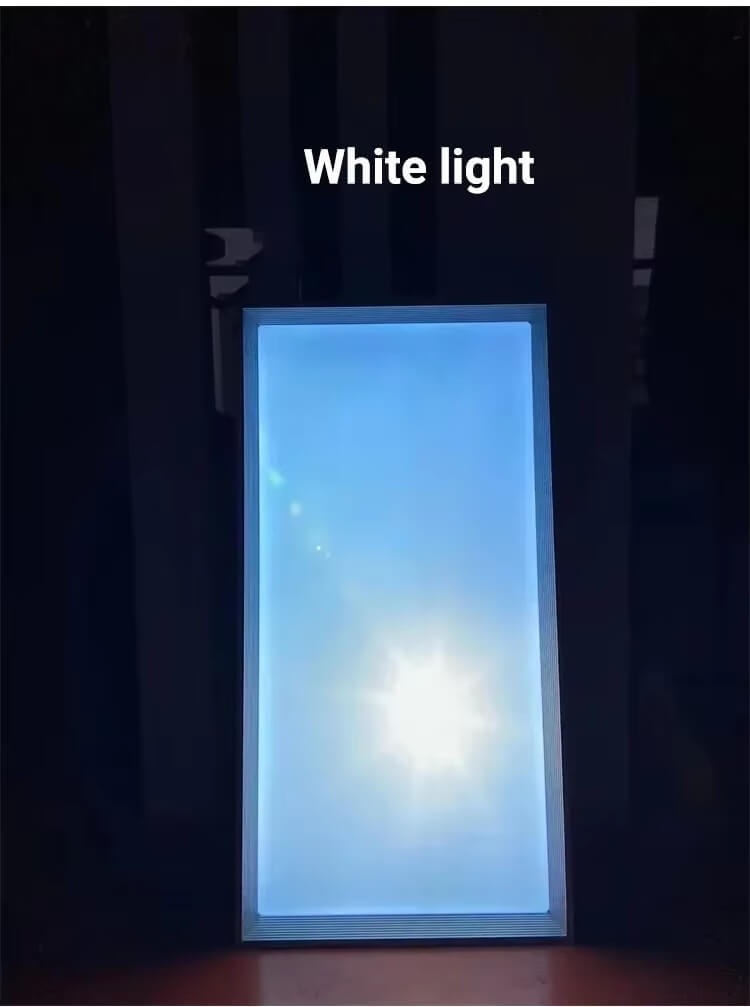 Lampa sufitowa LED niebieskie niebo panel z pilotem sztuczne słońce okno świetlne imitacja okna