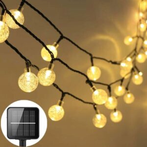 WISZĄCE kuleczki SOLARNA GIRLANDA ogrodowa