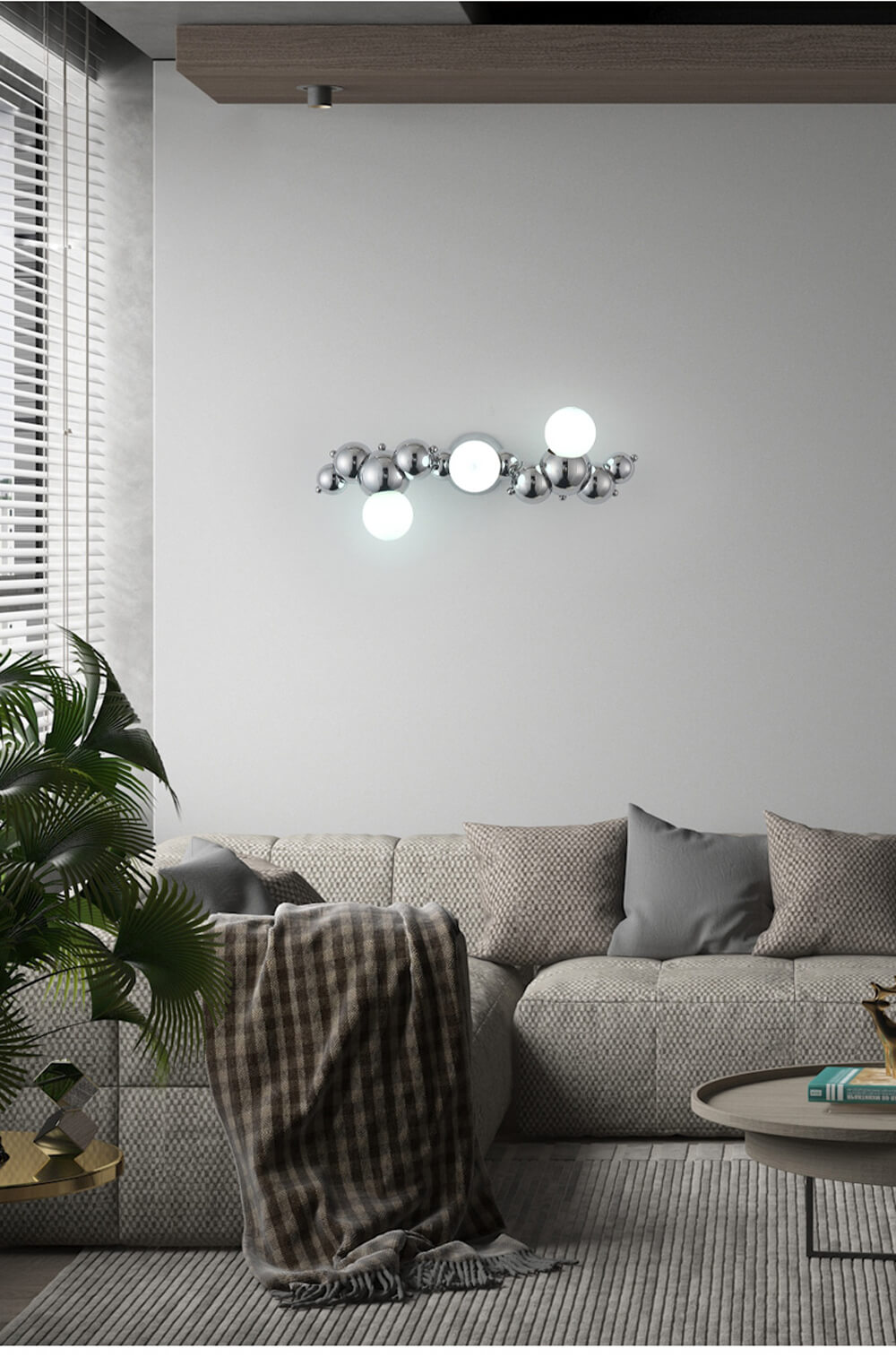 Elegancka Lampa Ścienna La Bolero Kinkiet Lustre Kule