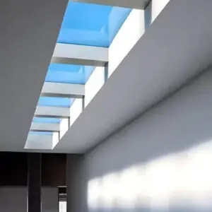 Lampa sufitowa LED niebieskie niebo panel z pilotem sztuczne słońce okno świetlne imitacja okna